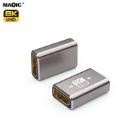 Nouveauté Adaptateur Mini HDMI vers HDMI plaqué or 8K 60Hz mâle vers femelle pour caméra HDTV et projecteur
