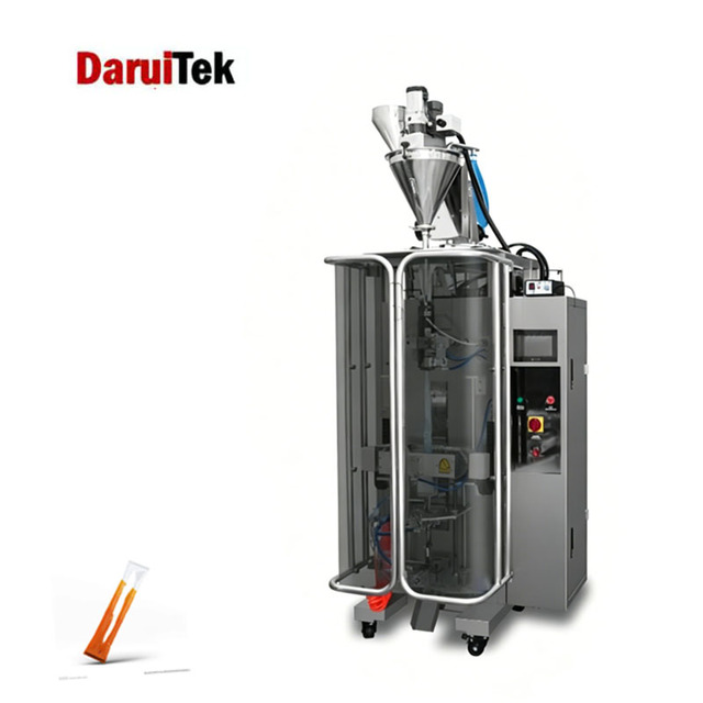 PLC Touch Screen DXDF-300T Stick Powder Packer Automatic Measuring Sealing Packaging Machine