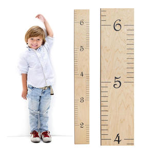 Tabla de Medición de Altura de Madera Natural Personalizada de Fábrica TOPTONS, Tabla de Crecimiento Minimalista para Niños, Fácil de Colgar <span class=keywords><strong>en</strong></span> la Pared - Product Image 1