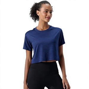 Women Loose Fit Crop Tee Premium Cotton Casual Street Style Fashion Wear for Summer Collection - Product Image 4