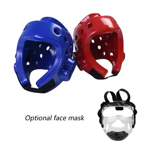用于ITF WTF跆拳道WKF空手道的可拆卸头盔武功齿轮护头