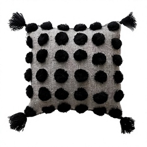 Hot Selling Luxury Boho Outdoor Cotton Cushion Cover Unique Handwoven Decorative <b>Throw</b> <b>Pillow</b> Tassel Vintage Pattern Removable - Product Image 1