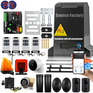 Kit d'ouverture <span class=keywords><strong>de</strong></span> portail coulissant avec moteur électrique et bouton filaire pour contrôle d'accès, idéal pour les portails d'entrée <span class=keywords><strong>de</strong></span> communautés - Product Image 1
