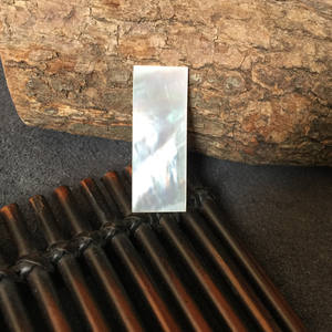 42x16x1,5 мм натуральный белый перламутровый прямоугольный лист ручной работы двойной плоский корпус ювелирные изделия для изготовления драгоценных камней для рукоделия - Product Image 3