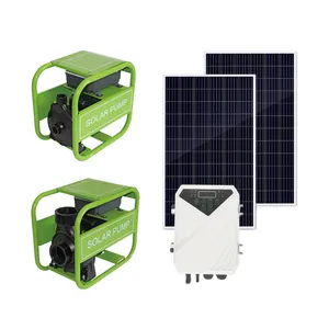 Amazing large flow solar pump with panel 1100W 2 inch solar dc surface water pump 7.5 hp for agricultural