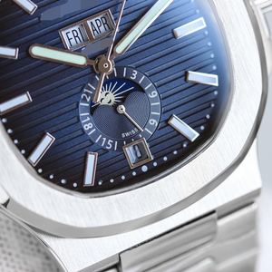 Reloj Mecánico Nuevo y Popular en Toda la Internet, Correa de Metal, Doble Calendario, Fondo Transparente, Reloj Mecánico de Alta Gama - Product Image 3