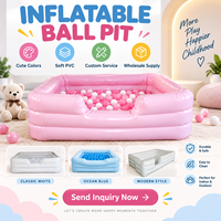 Piscine à balles gonflable portable pour enfants, facile à ranger, piscine à balles souples, piscine à balles rebondissante, location pour fêtes et événements