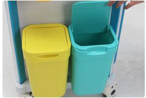 병원 가구 악기 드레싱 응급 치료 트롤리 ABS 마취 트롤리 플라스틱 의학 장바구니 - Product Image 3