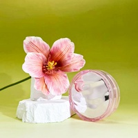 Coque de protection OEM ODM 12g en acrylique / Doublure intérieure en PS, motif vague d'eau, semi-transparente, rose, avec miroir haute définition