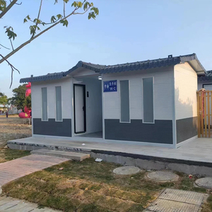 Cấu trúc thép chống bão nhiệt đới nhà vệ sinh di động cho khu nghỉ mát ven biển khách sạn đảo cơ sở kết cấu thép - Product Image 4