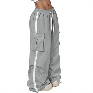 2023 Best Design Women's Sweatpants Elastic Waist High Waist Pockets Loose Active Jogger Pants Autumn Sale Casual Wear - Product Image 1