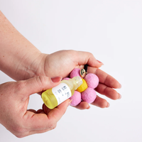 Diffuseur d'huiles essentielles pour voiture en laine faite à la main du Népal, en forme de boule ronde avec fleurs, pour la maison