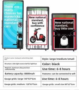 Portable LED Outdoor <b>Advertising</b> Backpack Promotional Human Walking Movable Digital Display DF-LBB Led Display Screen Brightly I - Product Image 5