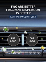 Haute qualité personnalisé Portable Mini huile essentielle voiture désodorisant diffuseur de parfum sans eau parfum plâtre diffuseur d'arôme