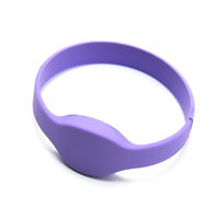 Pulsera de Silicona NFC de Alta Calidad de 13.56MHz, Resistente al Agua, ISO14443, con Impresión a Todo Color y Código QR para Control de Acceso