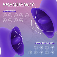 Vibrateur clitoridien à léchage de langue d'escargot, 9 vitesses, stimulateur externe de vulve, rechargeable, étanche IPX7, télécommande, pour femme adulte