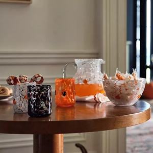 Sang trọng cổ điển thiết kế thân thiện với môi tay thổi <span class=keywords><strong>Glass</strong></span> Mug Set với Handle Spoon hot-nóng chảy trang trí nội thất cho uống <span class=keywords><strong>cup</strong></span> phụ kiện - Product Image 3