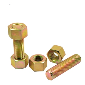 Fournisseur d'usine chinois DIN 976-1 DIN 975 ASME B 18.31.2 4.8 8.8 10.8 12.8 M4-M100 Tige filetée entièrement zinguée jaune - Product Image 1