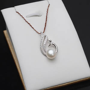 Colgante de Plata S925 con Diseño de Pavo Real, 8-9 Piezas, Accesorios Personalizados para DIY, Base Vacía Semiterminada, Joyería de Perlas 630 - Product Image 1