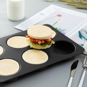 Moule de boulangerie en silicone Hamburger Presse à viande BBQ Patty maker Baignoire pour petits gâteaux ou pain Hamburger Bun Outil de cuisson - Product Image 4