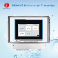 Transmisor de Monitoreo de Calidad del Agua con Pantalla Táctil de 7 Pulgadas, IP65, 4G, IoT, Monitoreo Centralizado, 8 Sensores Digitales, Económico