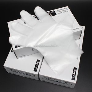 CPE Disposable Eco-Friendly Waterproof Diamond Texture Kitchen <b>Gloves</b> for Dish Washing and Cleaning Food Grade Bulk Pack - Product Image 1