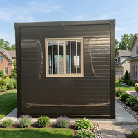 Maison conteneur pliable résidentielle préfabriquée en acier, 2 chambres avec cuisine et salle de bain pour la vie de famille et le jardin