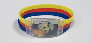Bracelets en silicone lumineux à LED, bracelet lumineux pour concerts, logo personnalisable, emblème national, étanche, largeur du bracelet 25 mm - Product Image 4