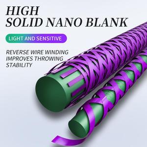 <span class=keywords><strong>BASSMASTER</strong></span> CHAMELEON-Canne à pêche Fuji de 195cm avec Nano Blank et MH à deux actions - Product Image 4