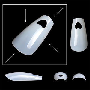 504 Uds amor corazón hueco ABS puntas de <span class=keywords><strong>uñas</strong></span> postizas <span class=keywords><strong>uñas</strong></span> de diseñador <span class=keywords><strong>cuadradas</strong></span> para extensión arte de <span class=keywords><strong>uñas</strong></span> francés puntas de bailarina <span class=keywords><strong>largas</strong></span> al por mayor - Product Image 2