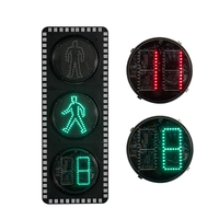 Feu de signalisation piétonnier de qualité industrielle 300 mm avec minuteur de compte à rebours à 2 chiffres et 7 segments pour centre de transport
