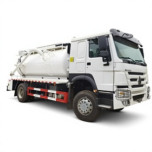Camion-citerne à vide HOWO <span class=keywords><strong>de</strong></span> fabrication chinoise, 12 tonnes, pour vidange des fosses septiques et nettoyage des drains - Product Image 1