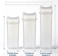 Emballage gonflable anti-collision en rouleau à colonnes d'air sur mesure pour le transport de bouteilles en verre de produits électroniques