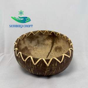 Cuenco de cáscara de coco natural para batidos veganos, comidas saludables y acabado de grado alimenticio seguro para vivir respetuoso con el medio ambiente - Product Image 2