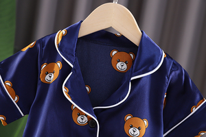Ropa Infantil al por Mayor, Ropa de Dormir Suave para Niños, Ropa de Dormir de Manga Corta con Diseño de Oso, Ropa para Dormir para Bebés, Pijamas para Niños - Product Image 6