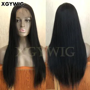 Stock 100% virgin human hair natural color can dye 10"-30" over night shipping glueless deep free parting 13x6 Lace Front Wig