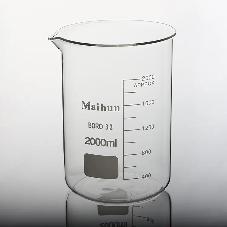 Vaso de cristal resistente al calor, alta temperatura, 2000ml