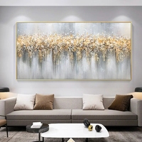 Peinture à l'huile sur toile abstraite moderne, œuvre d'art artisanale en acrylique, peinture murale de paysage magnifique 100% peinte à la main