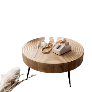 <span class=keywords><strong>Tavolino</strong></span> Laterale in <span class=keywords><strong>Legno</strong></span> Massello a Forma di <span class=keywords><strong>Ceppo</strong></span> d'Albero, <span class=keywords><strong>Tavolino</strong></span> Rustico con Venature Naturali per Soggiorno, Camera da Letto, B&B e Hotel - Product Image 1