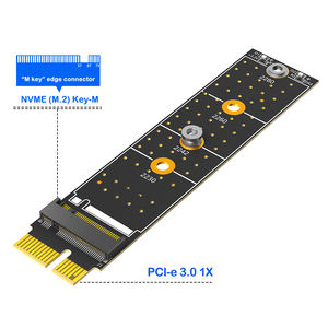 Adaptor <span class=keywords><strong>M</strong></span>.<span class=keywords><strong>2</strong></span> NVMe (Key-<span class=keywords><strong>M</strong></span>) SSD ke PCI-E 3.0 1X untuk Desktop Kompatibel dengan SSD NVMe 2230-2280, Peningkatan Penyimpanan Ekspansi PCIe - Product Image 2