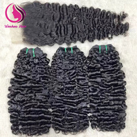 Vendeurs de cheveux bouclés birmans bruts non traités en gros Paquets de cheveux vietnamiens bruts originaux à cuticule alignée Cheveux humains