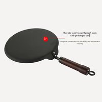 Poêle à frire en aluminium moulé au design moderne avec couvercle en verre antiadhésif et poignée amovible, durable pour cuisinière à gaz et à induction
