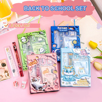 Nueva Promoción de Regreso a Clases, Juego de Papelería Escolar de 6 Piezas con Dibujos Animados en 3D, Colorido, para Niñas y Niños