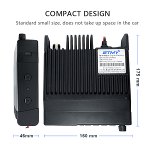 10km DMR Trunking kỹ thuật số vô tuyến di động công suất cao 50 Wát etmy ET-M80D UHF VHF cơ sở phát thanh tầm xa Xe Walkie Talkie - Product Image 4