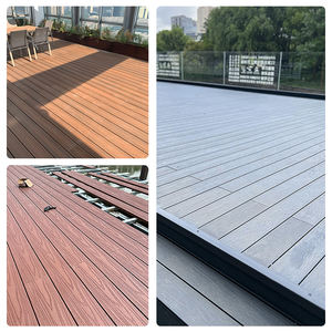 Para <span class=keywords><strong>Trex</strong></span> Outdoor Garden Flooring Composto De Madeira-Plástico com Co-Extrudado WPC Superfície Anti-Slip e Tratamento De Grão De Madeira - Product Image 3