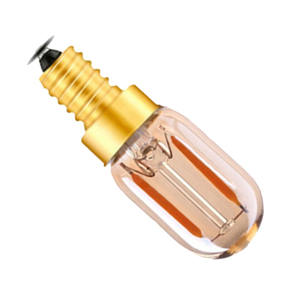 गोल्डन बेस e12 e14 2w dimmable नेतृत्व 12v 24v फिलामेंट लाइट बल्ब एम्बर पीले 2200k 2300k t22 सजावट बल्ब - Product Image 4