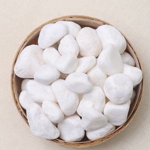 <strong>White</strong> Marble Machine Made Pebble <strong>Stone</strong> Tumbled <strong>Gravel</strong> for Walkway - Product Image 4