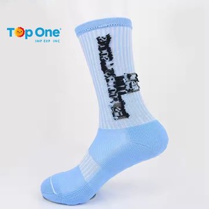 Top One Fabricant Doux Antidérapant Haute Qualité Couleurs Vente Chaude Crew Chaussettes De Sport - Product Image 6