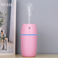 Diffuseur d'Huiles Essentielles Créatif Portable Parfum Rose Fleur 300ml 2 en 1 Brumisation Froide Ultrasonique Électrique