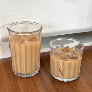 Tasse à Latte en Verre Transparent Motif Dessin Animé Résistante à la Chaleur pour Americano Glacé Usage Unique Fête 2026 Autres Accessoires - Product Image 1